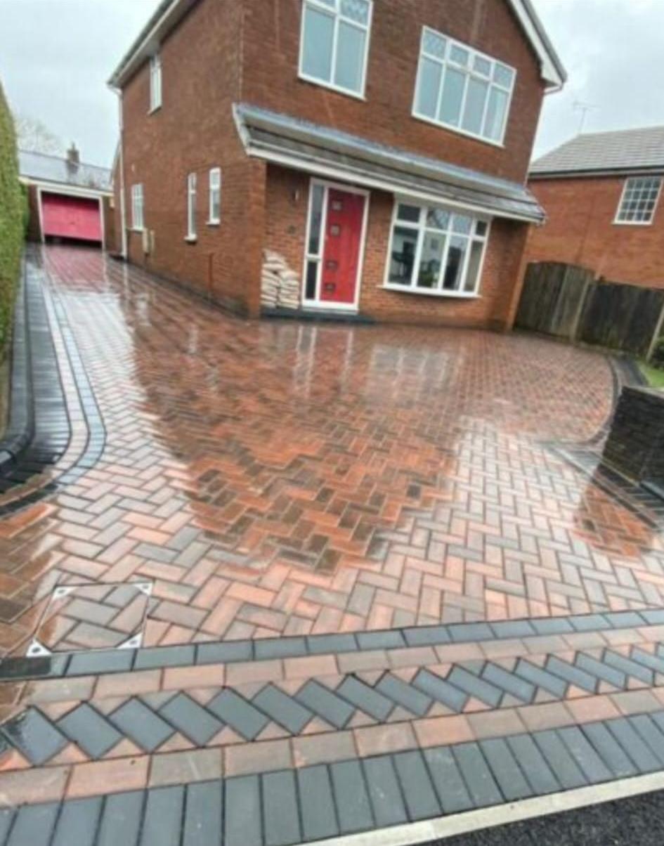 Block paving driveway