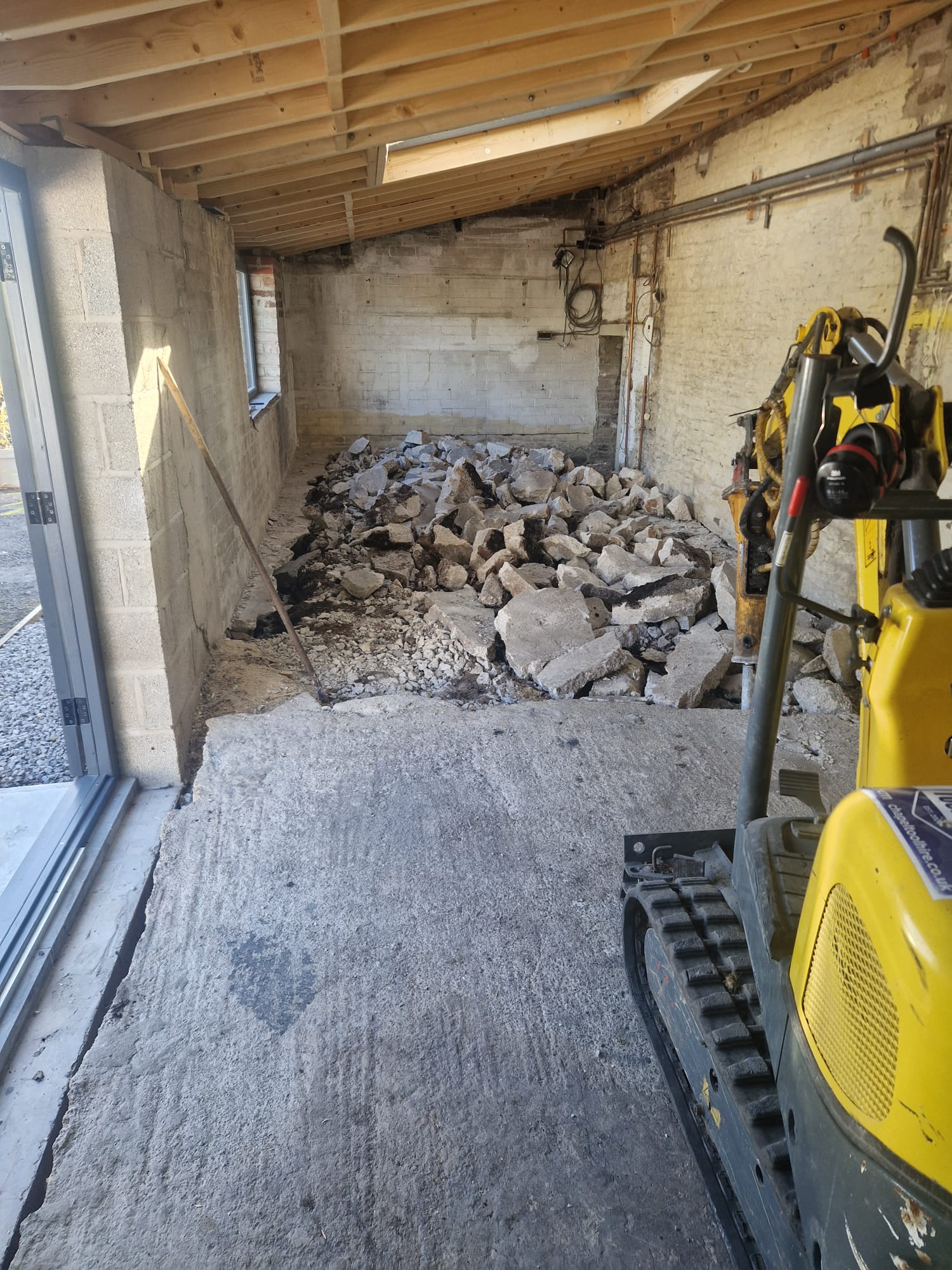 Foundation and dig out