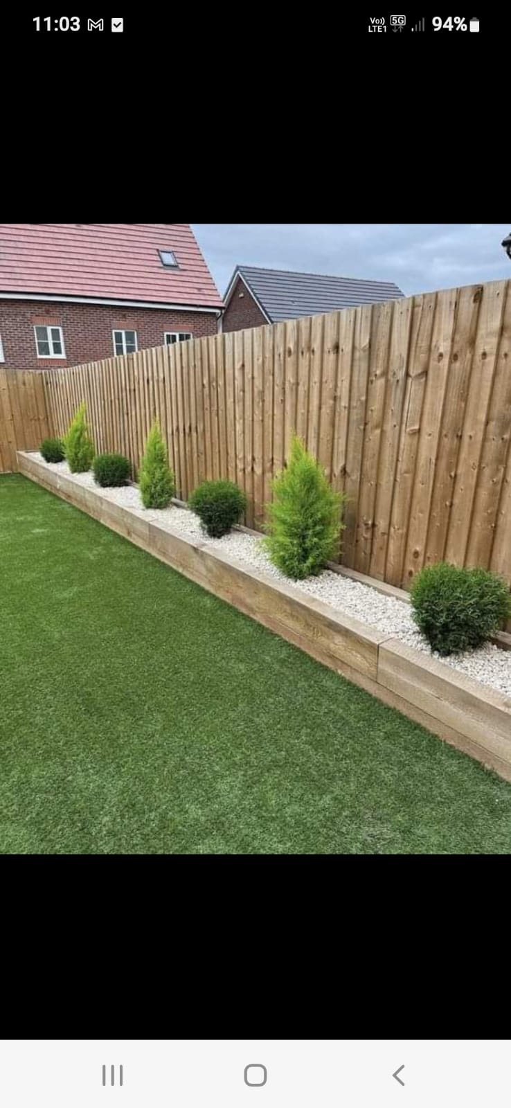 Landscaped family garden
