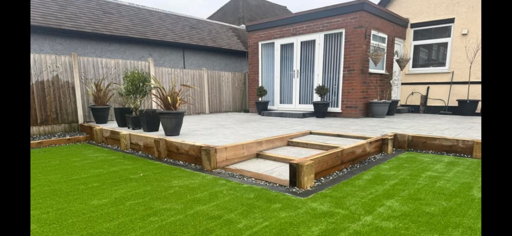 Finished accessible garden