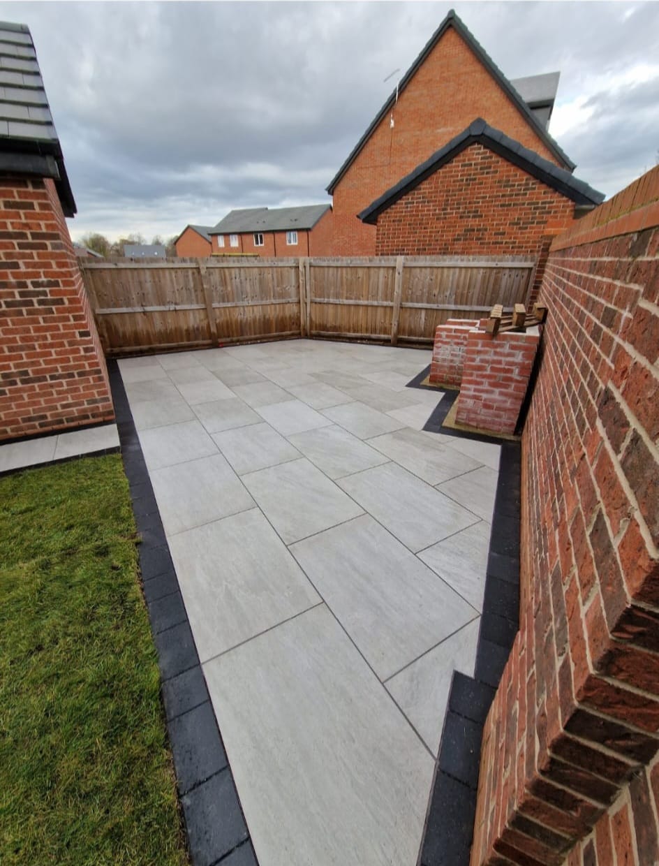 Porcelain patio